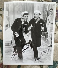 Frank Sinatra & Gene Kelly Signed 8x10 Photo Excellent Condition 