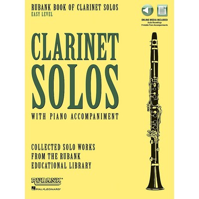 Rubank Book of Clarinet Solos  Easy Level Softcover Media Online
