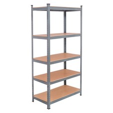 72" Heavy Duty Steel 5 Level Garage Shelf Metal Storage Adjustable Shelves