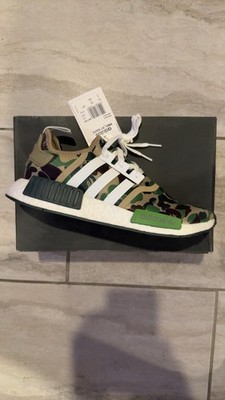 Size 9 - A Bathing Ape x adidas NMD_R1 Olive Camo | eBay