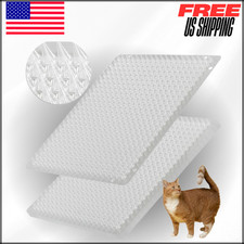 Cat Repellent Scat Mat Pet, Keep Away Pest Plastic Mats WSpikes, 16x13" 8 Pack