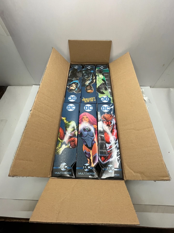 MATTEL DC UNIVERSO NINJA BATMAN CNC CONJUNTO DE 6 ASA NOTURNA, MENINO FERA, STARFIRE NOVO - Imagem 2 de 4