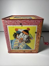 1961 Matty Mattel Jack in the Box Clown Vintage - Not Working - For Display Only
