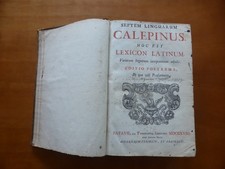Ambrogio Calepino - Septem linguarum Calepinus Hoc est lexicon latinum 1718