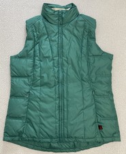 woolrich womens quilted vest Medium Agate Green Front And Inside Pockets