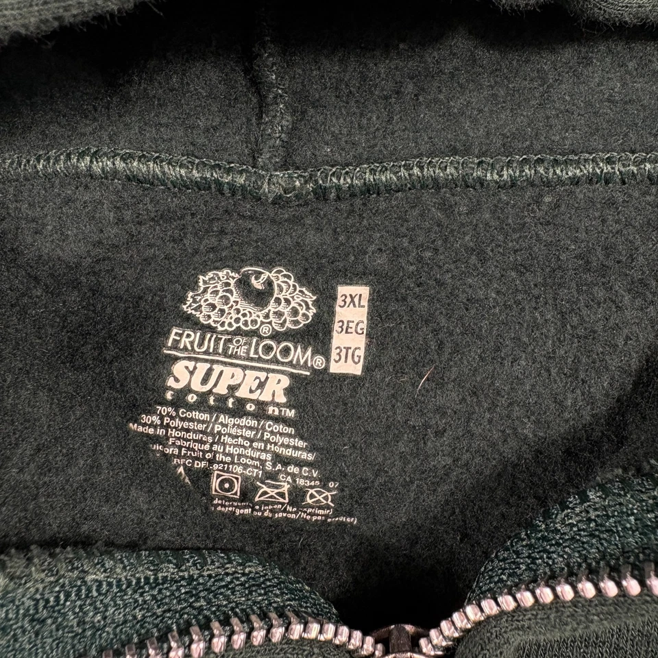 Philadelphia Eagles Sudadera con Capucha Para Hombres 3XL Verde Fruta del Telar Fútbol NFL Gráfico Foto 2 de 4