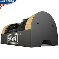 Shoe Brush Scrubber Heavy Duty Maple Mountable Indoor Outdoor Boot Scraper New
