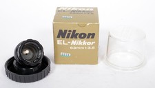Nikon EL-Nikkor 63mm F3.5 enlarger lens with case box  3375 