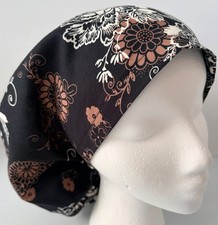 Floral Medical No Band Bouffant Scrub Cap Surgery Hat