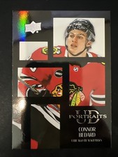 Connor Bedard UD Portraits BLACK 2024-25 Upper Deck Hockey #P-15 Chicago SP RARE