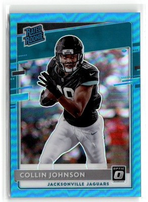 2020 Donruss Optic Aqua Prizm Collin Johnson RC /299 #197
