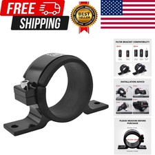 60mm Fuel Filter Mounting Bracket, Fuel Pump Clamp Holder Black