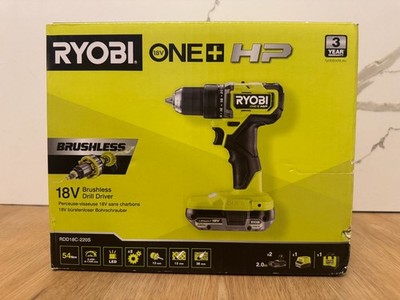Ryobi RDD18C-220S ONE+ HP Akku Bohrschrauber 18V Brushless Set 2 Akkus 2,0Ah Lad
