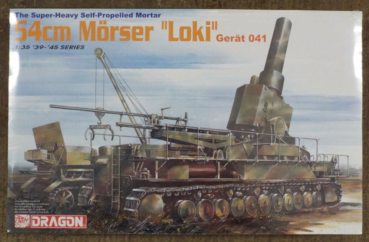 1/35 German Heavy Mortar 54cm Morser “Loki” Dragon #6181 Shrink