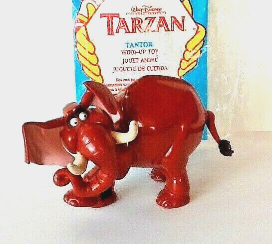 Vintage 1999 McDonald's Happy Meal Disney Tarzan Tantor Wind-up Toy  #4