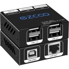 USB Extender 165ft 50m 4-Port USB2.0 HUB by Cat5e Cat6 - New Open Box