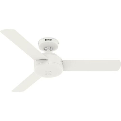 Hunter Fan 44 in Casual Matte White Indoor Ceiling Fan with 3 Blade and No Light - Picture 6 of 6