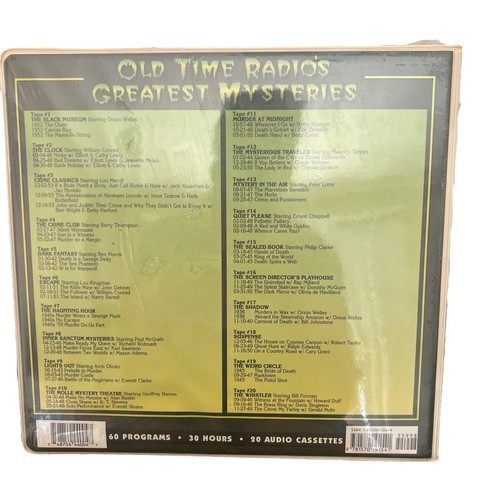 Old Time Radio's Greatest Mysteries on Audio Cassette New Sealed - Picture 4 of 5