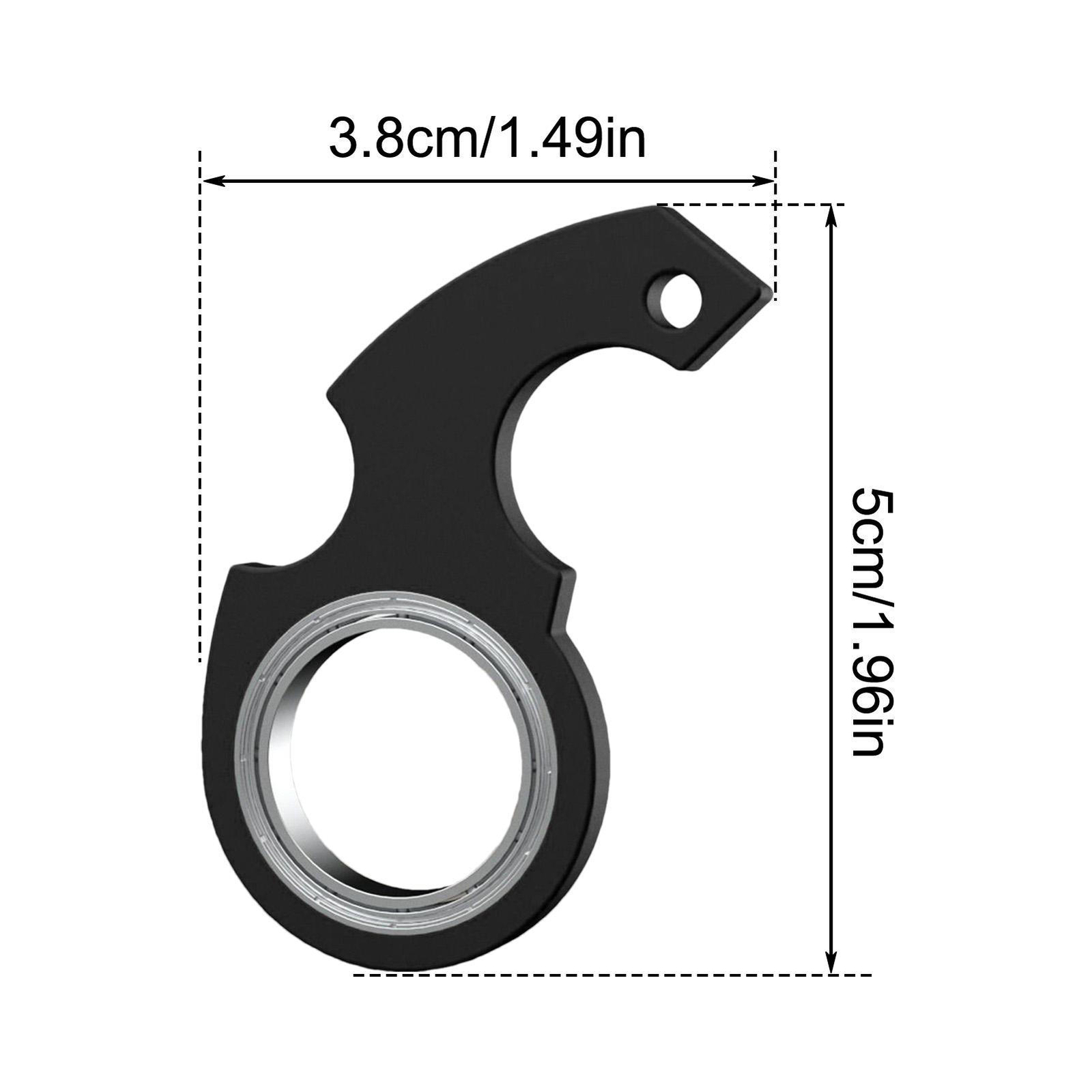3D Printed Keychain spinner Fidget Spinner Keyring Karambit Spinning