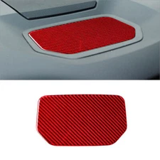 Dashboard Storage Compartment Mat Cover For Toyota Tundra Vinyl Red Carbon Fiber