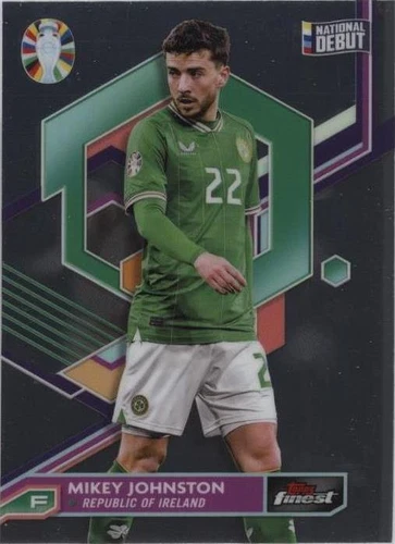 2023 Topps Finest Road to UEFA Euro 2024 Mikey Johnston #100