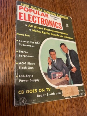 Popular Electronics November 1961 Nuclear radiation Ratemeter radio intercom