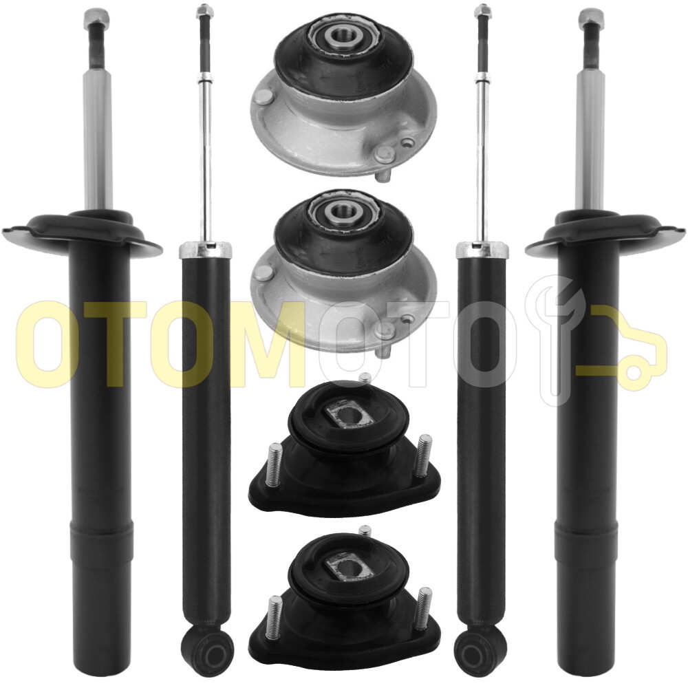 Kit 8 amortisseurs gaz et coupelles avant arrière pour BMW Série 5 E39 Touring