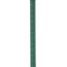 54" Adjustable Epoxy Green Metal Poles for Wire Shelf Units - Set of 4 Posts