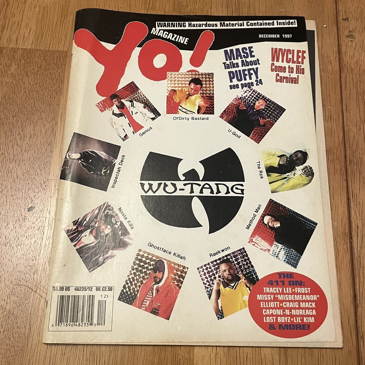Vintage YO! Magazine Wu Tang Clan Issue #62 - 1997 Hip Hop