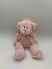 Circo  Pink Adventure Animal Teddy Bear Stuffed Plush Bow Gingham Bow 12" 2010