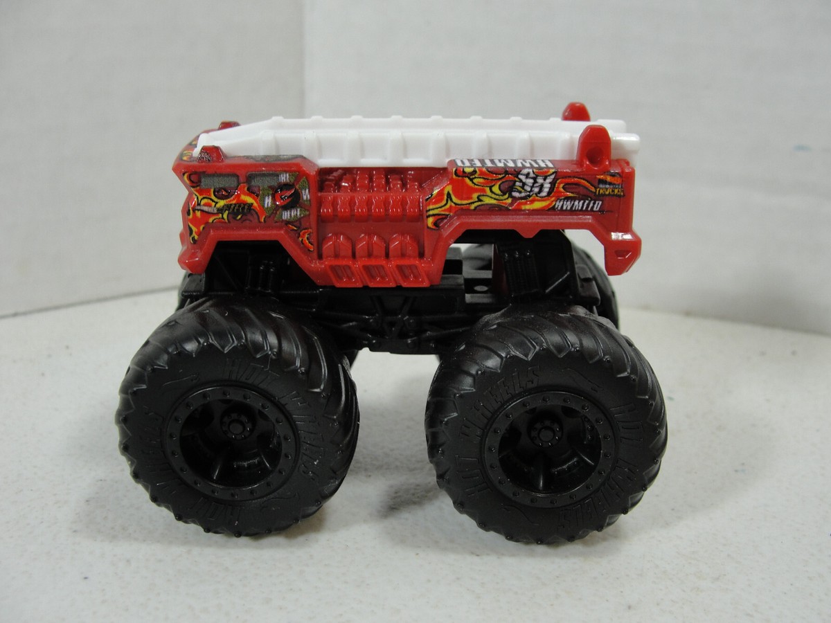 ミニカー Hotwheels MONSTER TRUCKS Hot Wheels Mini Monster Trucks 5 Alarm Fire Truck 1/70 Scale | eBay