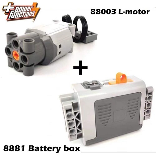 Power Functions 88003 L Motor 8881 Battery Box Electric Train For LEGO