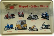 Blechschild 20x30 Flotte Simson Duo Schwalbe Spatz Star Sperber Habicht S50 S51