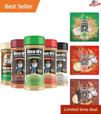 All-Purpose Seasoning Kit: 5 Flavors, Zero Calories, Sugar-Free Goodness!
