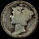 1921-D Mercury Dime AG+ Almost Good Condition KEY DATE COIN A679