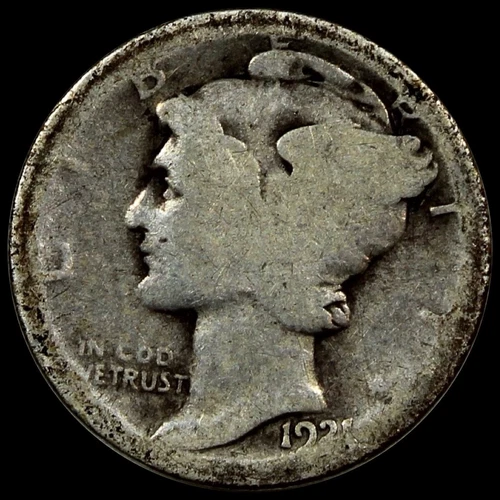 1921-D Mercury Dime AG+ Almost Good Condition KEY DATE COIN A679