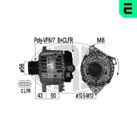 ERA Lichtmaschine Generator 110A 14V FüR Hyundai I30 Coupe 1.6 Gdi