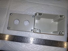 PLASTIC CONTROL BOX 22MM HOLE PUSH BUTTON SWITCH BOX, TWO BUTTONS