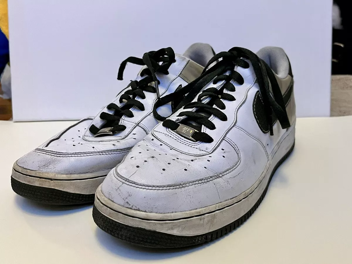 Nike Air Force One 07 White Dark Army Tweed 315122 131 Sz 12 Pre owned