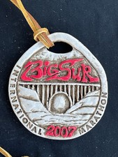 2007 Big Sur International Marathon Finishers Ceramic Medal