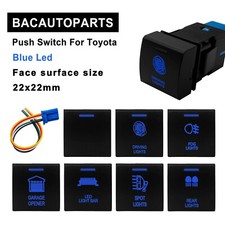 Push Button Blue Led Light Bar Switch Usb For Toyota Carolla Prado 150 Series Push Button Blue Led Light Bar Switch Usb For Toyota Carolla Prado 150 Series