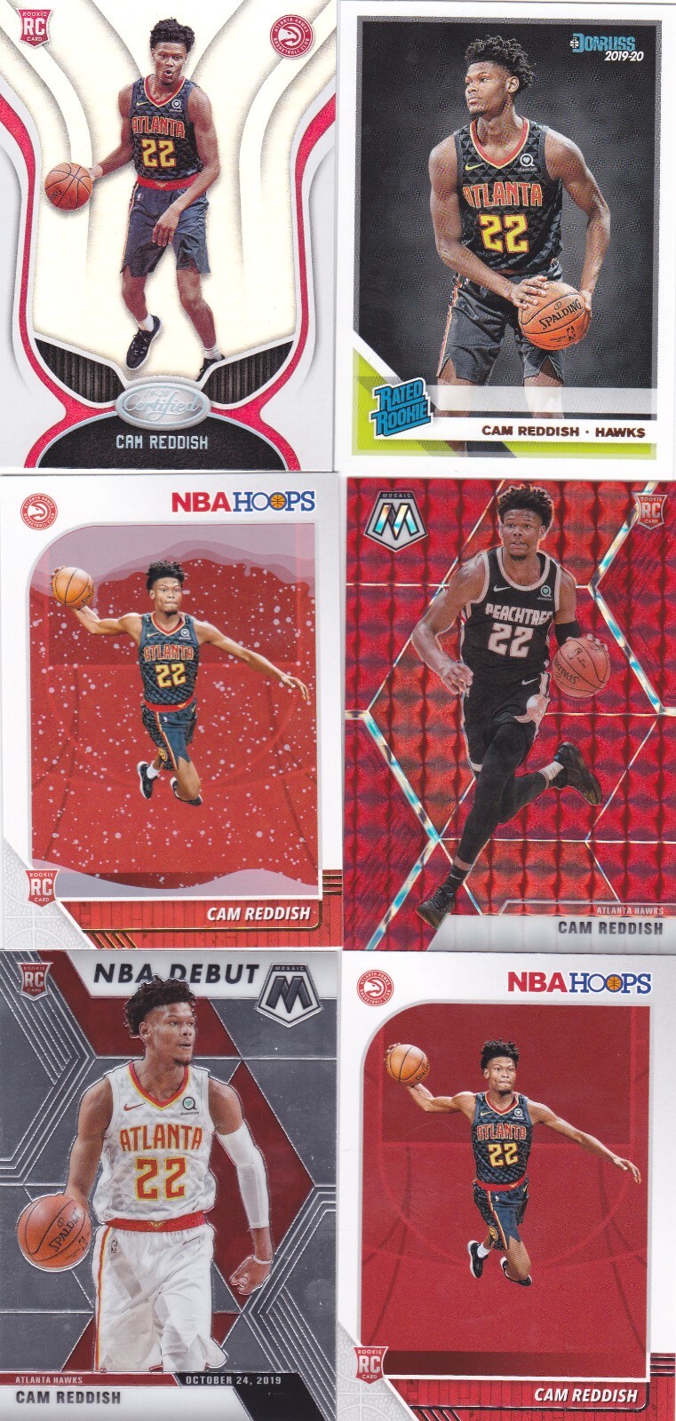 2019-20 Panini Mosaic #241 Cam Reddish RED PRIZM & Other Cam RCs - SAVE 65%