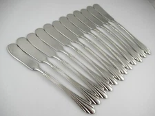 12 Butter Spreaders BARRINGTON Retroneu Glossy 18/8 Stainless Flatware Korea