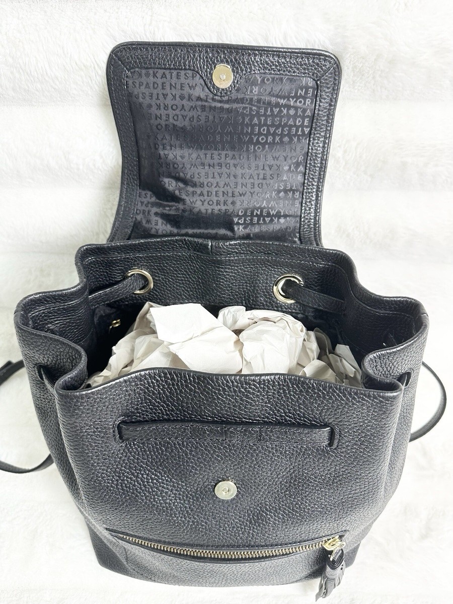 Kate Spade Chester Street Kacy Black Leather Backpack Cow  display picture 1