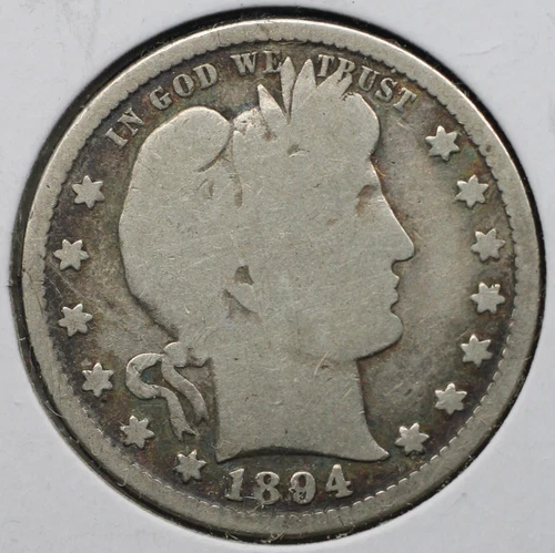1894 BARBER QUARTER 25C (P0109)