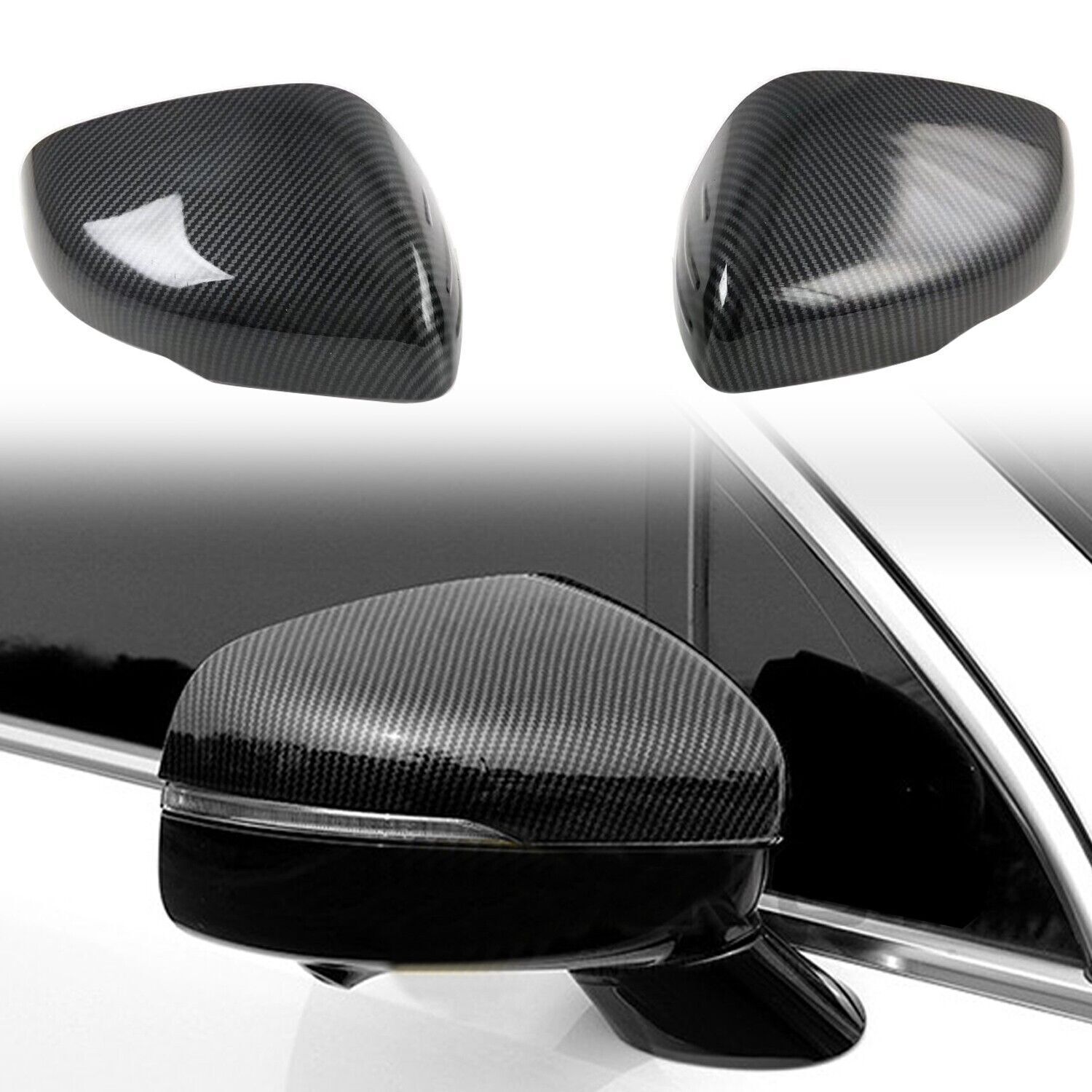 for Kia Sorento 2021 2022 2023 Rear View Mirror Caps Decorative Cover Trim 2pcs