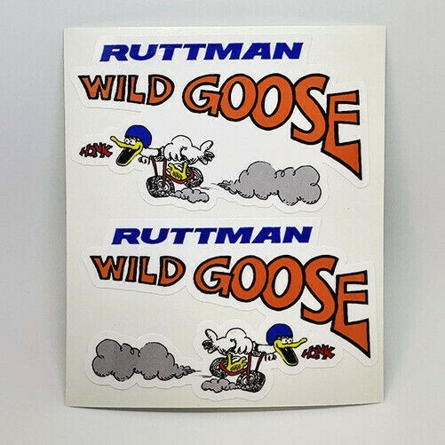 RUTTMAN WILD GOOSE Mini Bike DECALs | Vinyl STICKERs Left and Right Facing 4 RUTTMAN WILD GOOSE Mini Bike DECALs | Vinyl STICKERs Left and Right Facing 4