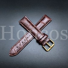 20MM LEATHER WATCH BAND STRAP FITS FOR CITIZEN ECO DRIVE WATCH LIGHT BROWN GOLD