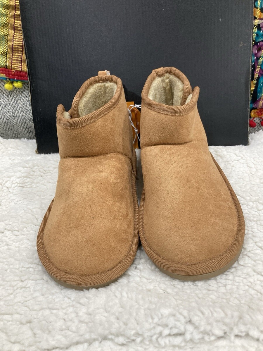 Gymboree Booties Tan Sz 11 Girls Suede Look New With Tags
