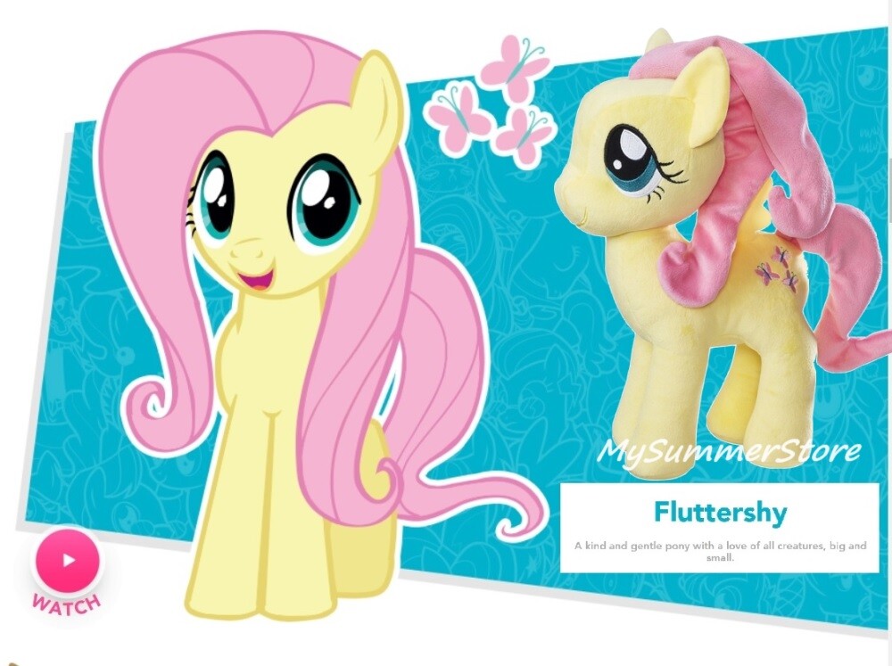 Pony Fluttershy My Little Pony Pupazzo Set De Pièces Peluche My